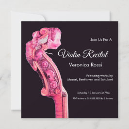 CLASSIC MUSIC CONCERT, OVERWEGING Violin Scroll ro Kaart