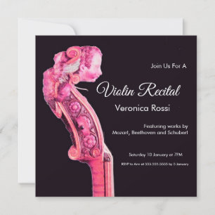 CLASSIC MUSIC CONCERT, OVERWEGING Violin Scroll ro Kaart