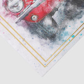 Classic Mustang Car Decoupage Tissuepapier (Detail)