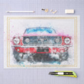 Classic Mustang Car Decoupage Tissuepapier (Craft)
