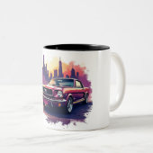 Classic Mustang Coffee Mug Tweekleurige Koffiemok (Voorkant rechts)