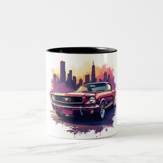 Classic Mustang Coffee Mug Tweekleurige Koffiemok (Center)