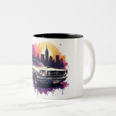 Classic Mustang Coffee Mug Tweekleurige Koffiemok (Voorkant rechts)
