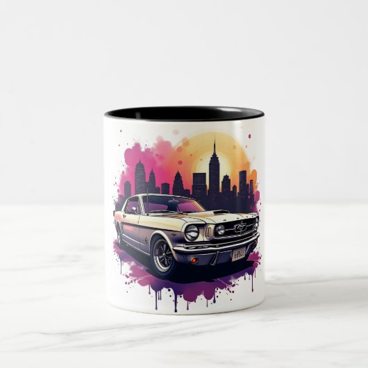 Classic Mustang Coffee Mug Tweekleurige Koffiemok (Center)