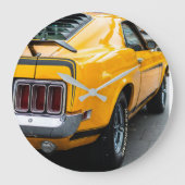 Classic Mustang Super Car Grote Klok (Voorkant)