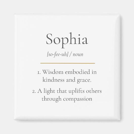 Classic Name Meaning Magneet (Voorkant)