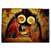 CLASSIC NATIVITY SCENE GIFT BAG VOOR CHRISTMAS GROOT CADEAUZAKJE (Achterkant)