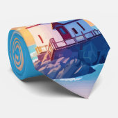 Classic Nautical Stijlvolle Groomsmen Stropdas (Opgerold)