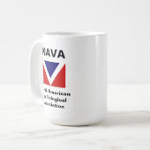 Classic NAVA Flag Mok 12oz (Voorkant links)