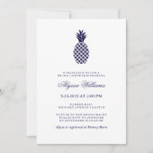 Classic Navy Ananas Vrijgezellenfeest Kaart (Voorkant)