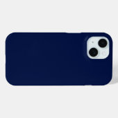 Classic Navy Blue Case-Mate iPhone Case (Achterkant (horizontaal))