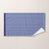 CLASSIC NAVY BLUE EN SKY BLUE STRIPES BAD HANDDOEK (Handdoek)