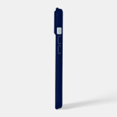 Classic Navy Blue iPhone 15 Case (Linkerkant)