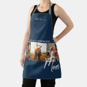Classic Navy Blue Photo Chef Schort (Insitu)