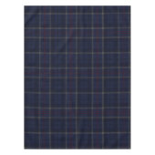 Classic Navy Blue Plaid Christmas Tafelkleed (Voorkant)