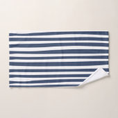 Classic Navy Blue Stripes | Timeless Nautical  Bad Handdoek (Handdoek)