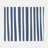 Classic Navy Blue Stripes | Timeless Nautical  Fleece Deken (Voorkant (Horizontaal))