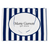 Classic Navy Stripes Custom Groot Cadeauzakje (Voorkant)