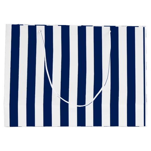 Classic Navy Stripes Custom Groot Cadeauzakje (Achterkant)