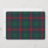 Classic Navy Tartan Plaid Photo Christmas Card Kaart (Achterkant)