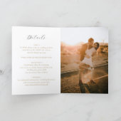 Classic Neutral Monogram Elegant Wedding (Binnen)