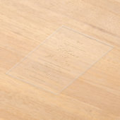 Classic Neutral Monogram Elegant Wedding Acryl Uitnodigingen (Laagn)