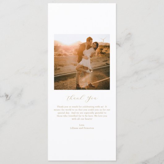 Classic Neutral Monogram Elegant Wedding Menu (Achterkant)