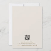 Classic Neutral Stripes Photo Wedding Save The Date (Achterkant)