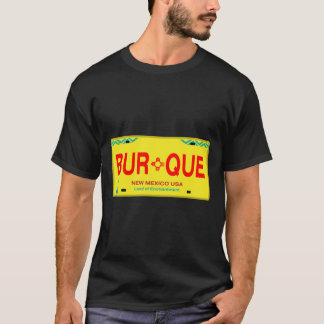 Classic New Mexico License Bord BURQUE T-shirt