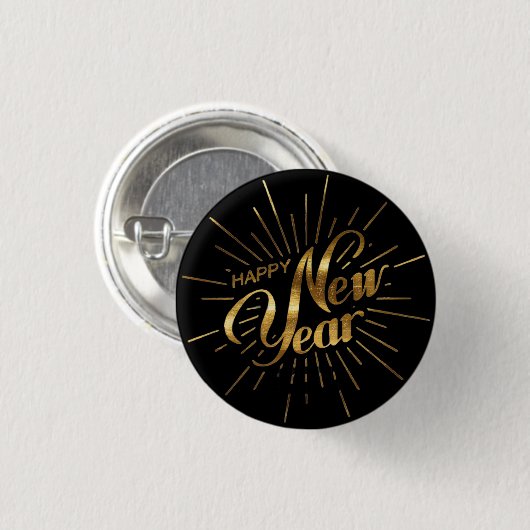 Classic New Year 2026 Pin Button (Voorkant /achterkant)