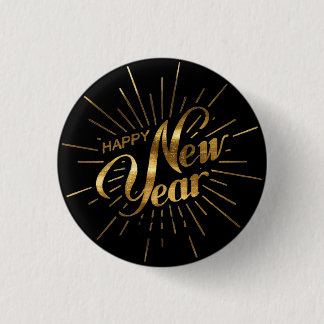 Classic New Year 2026 Pin Button