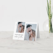 Classic New Year with Photo Folded Feestdagen Kaart (Voorkant)