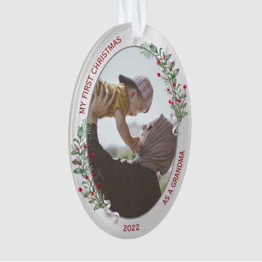 Classic Newborn 1e kerstgrootma Ornament (voorkant)