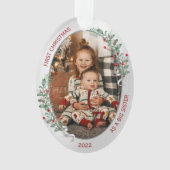 Classic Newborn 1e Kerstmis Big Sister Ornament (voorkant)
