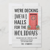 Classic Nieuw Home Adres Vakantie Kerst Kaart (Voorkant)