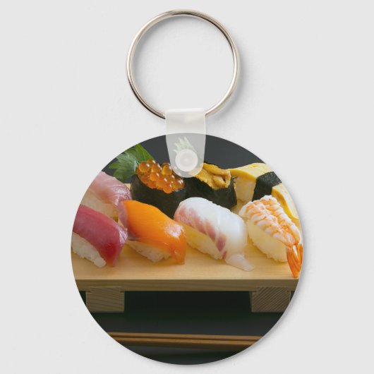 "Classic Nigiri Sushi Keychain – Japanese Minimali (Voorkant)