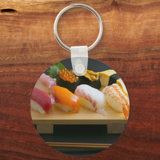 "Classic Nigiri Sushi Keychain – Japanese Minimali (Achterkant)