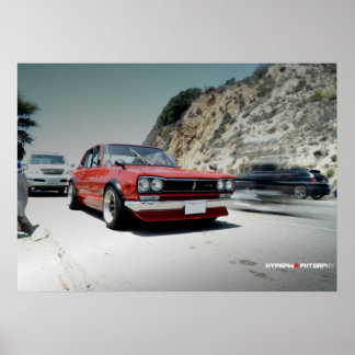 "Classic" Nissan Hakosuka Skyline on PCH Poster