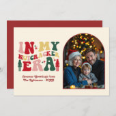 Classic Noel In My Nutcracker Era Christmas Photo Feestdagenkaart (Voorkant / Achterkant)