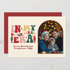 Classic Noel In My Nutcracker Era Christmas Photo Feestdagenkaart