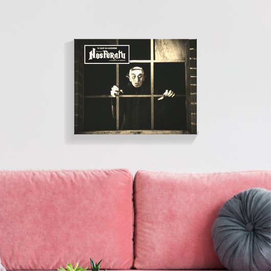 Classic nosferatu Streted Canvas Print (Insitu (Woonkamer))