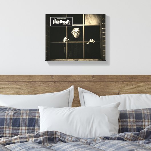 Classic nosferatu Streted Canvas Print (Insitu (Slaapkamer))