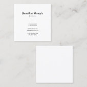 Classic nostalgic Creative Design Old English Font Vierkante Visitekaartje (Voorkant / Achterkant)