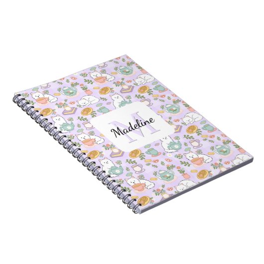 Classic Notebook Tea & Bookish Cats Notitieboek (Rechterzijde)