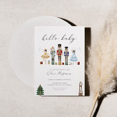 Classic Notenkraker Baby shower Invitation Decembe Kaart