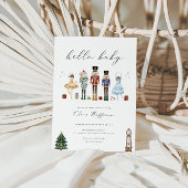 Classic Notenkraker Baby shower Invitation Decembe Kaart