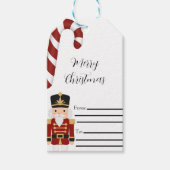 Classic Nutcracker Christmas Cadeaulabel (Voorkant)