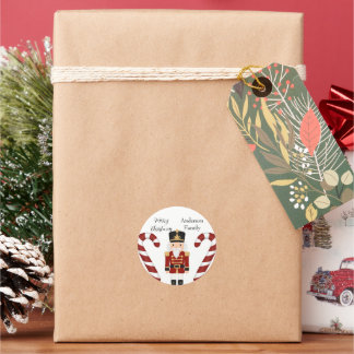 Classic Nutcracker Christmas Ronde Sticker