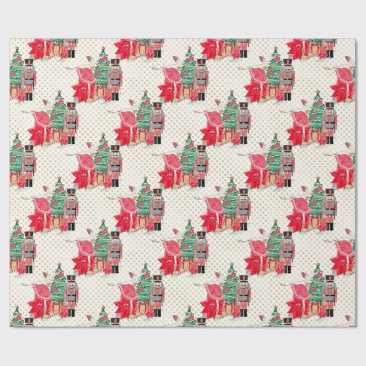 Classic Nutcracker & Princess Kerstcadeau Cadeaupapier (Vlak)