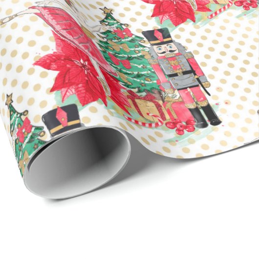 Classic Nutcracker & Princess Kerstcadeau Cadeaupapier (Rol Hoek)